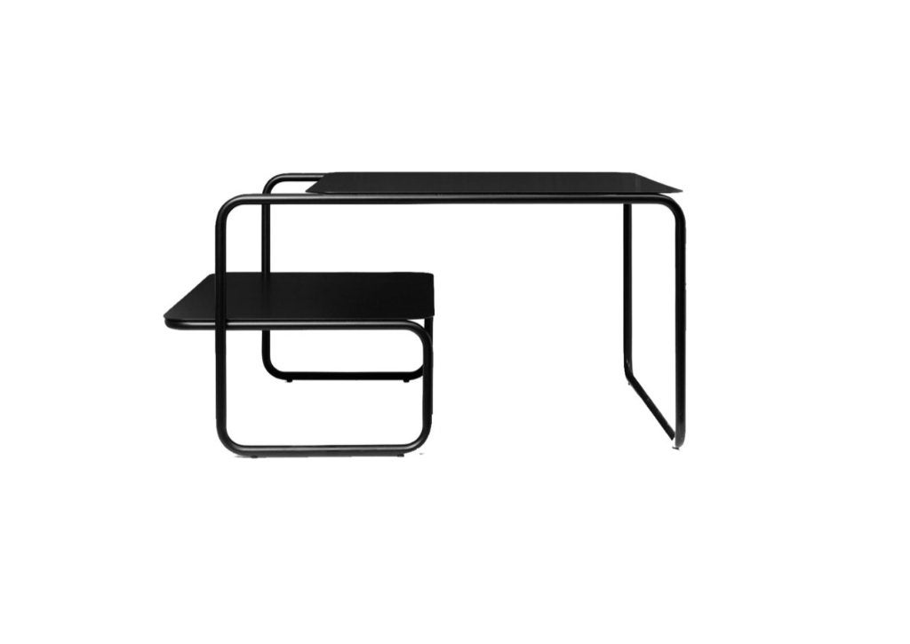 Ferm Living Level salontafel 79x60 zwart | Van €449, nu, 50 tot 100 cm, Nieuw, Ferm Living, Ferm Living