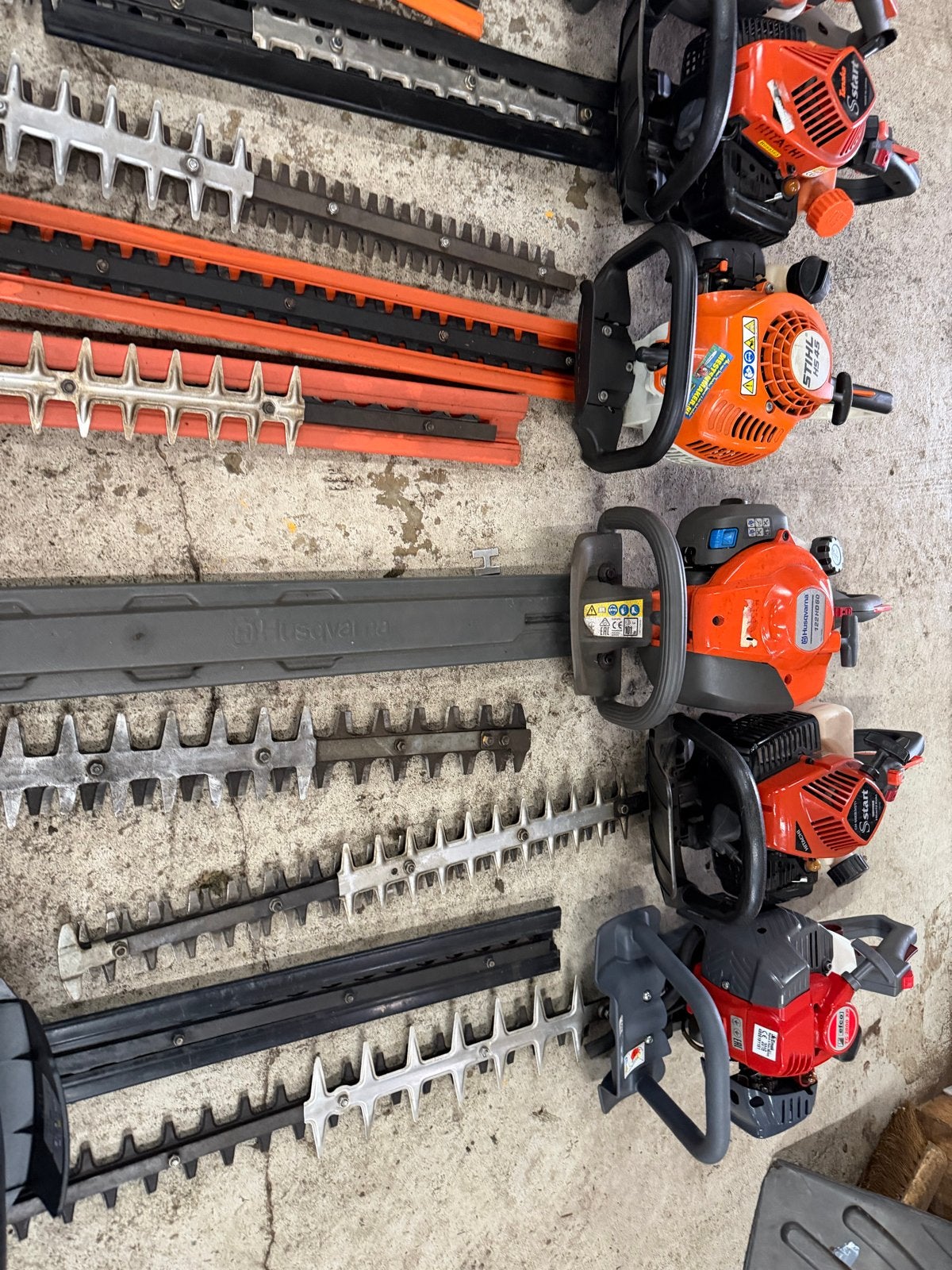 Diverse benzine heggenscharen - Stihl, Husqvarna, Hitachi, Ophalen, Gebruikt, Benzine