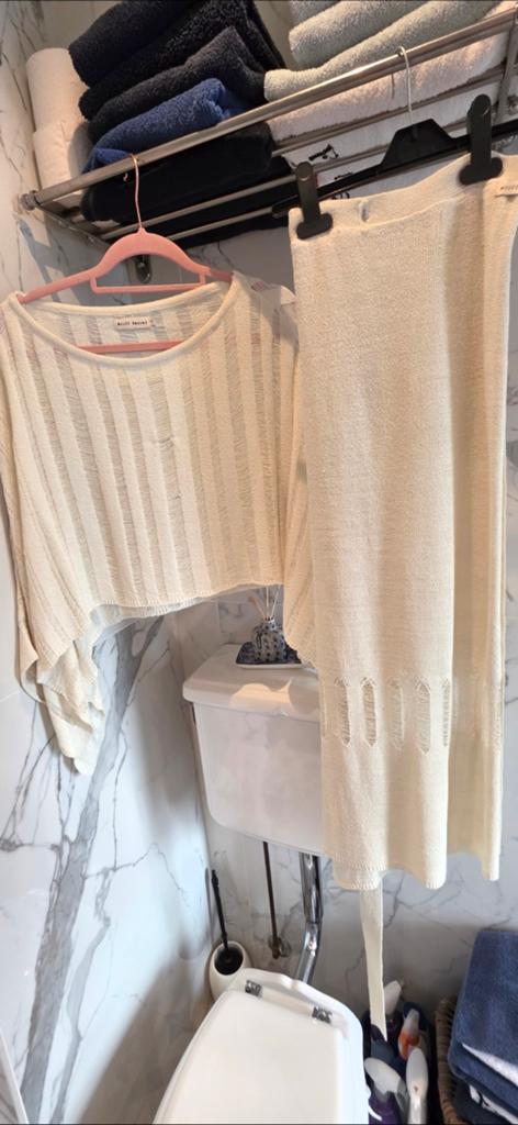 Moost wanted knitted rok met top maat m, Kleding | Dames, Rokken, Ophalen of Verzenden, Nieuw, Onder de knie