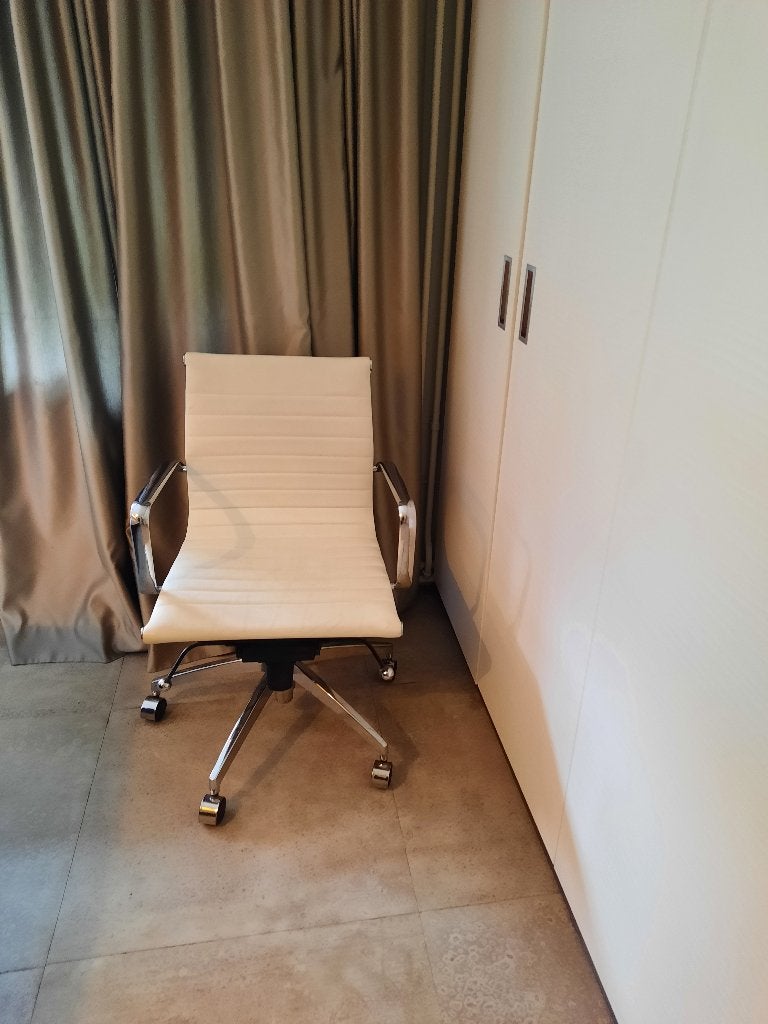 Bureaustoel/eetkamerstoel, Ophalen, Gebruikt, Wit, Bureaustoel