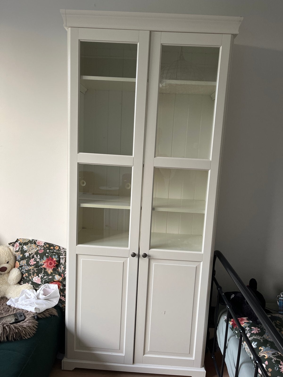 IKEA Liatorp Vitrinekast - Wit, Ophalen, Gebruikt, 200 cm of meer, 50 tot 100 cm