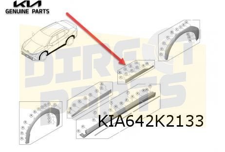 Kia EV4 (10/25-) stootlijst achterportier Links Origineel! 8