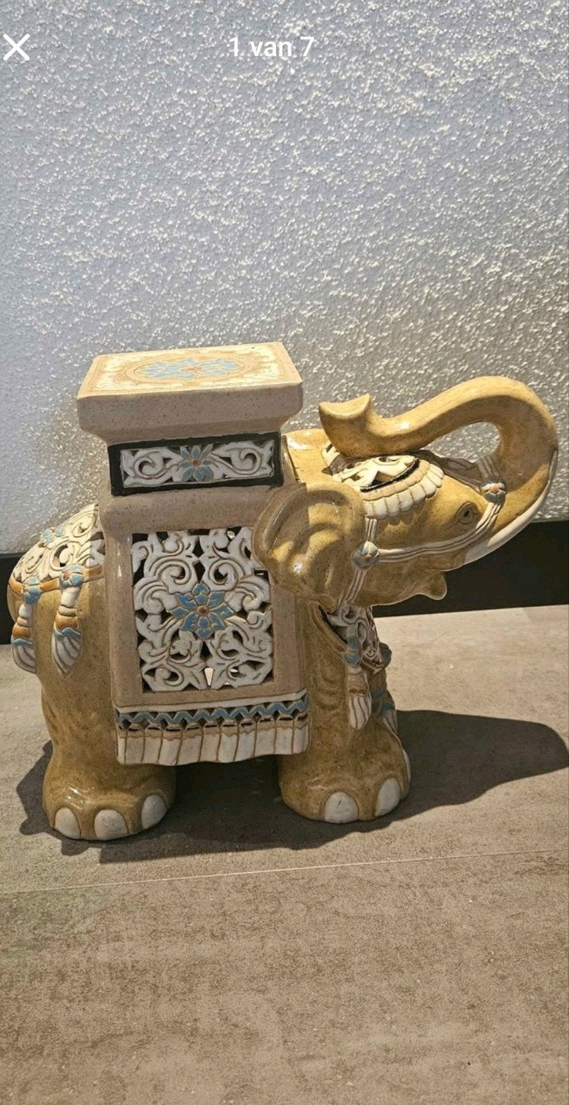 vintage keramieken olifant standaard, Ophalen