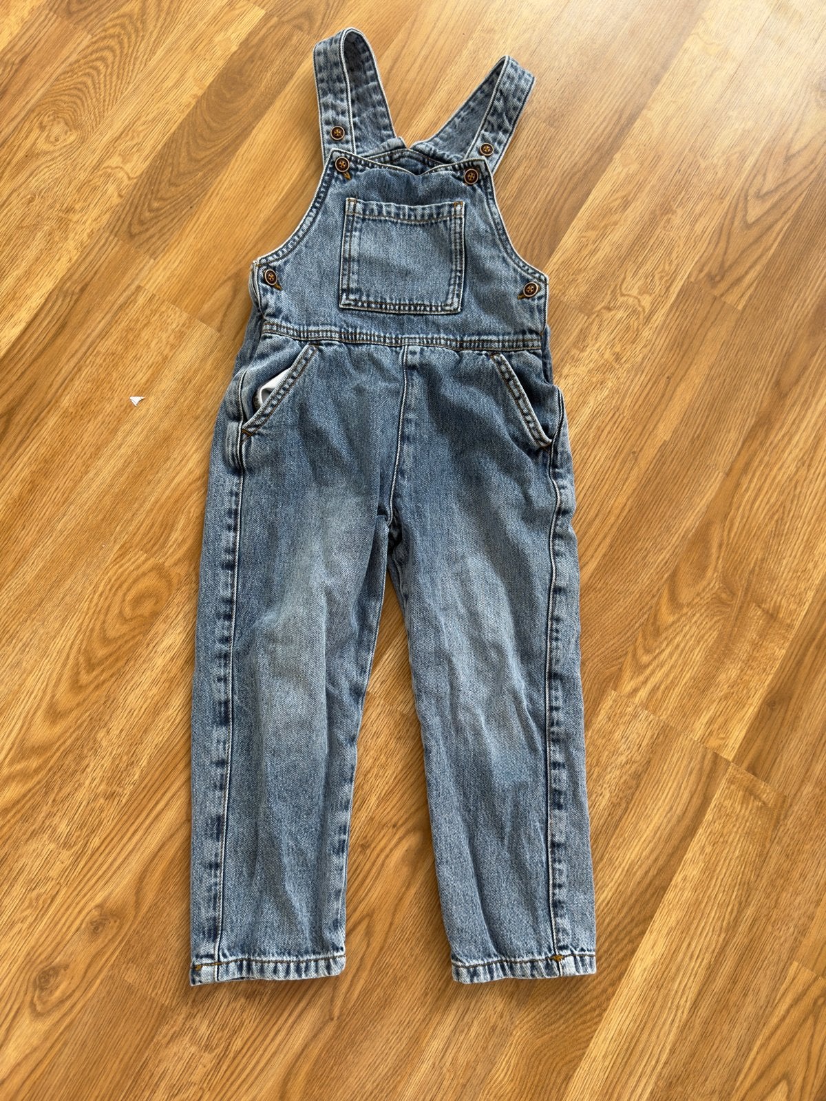 Stoere denim tuinbroek voor kinderen, Ophalen of Verzenden, Gebruikt, Jongen of Meisje