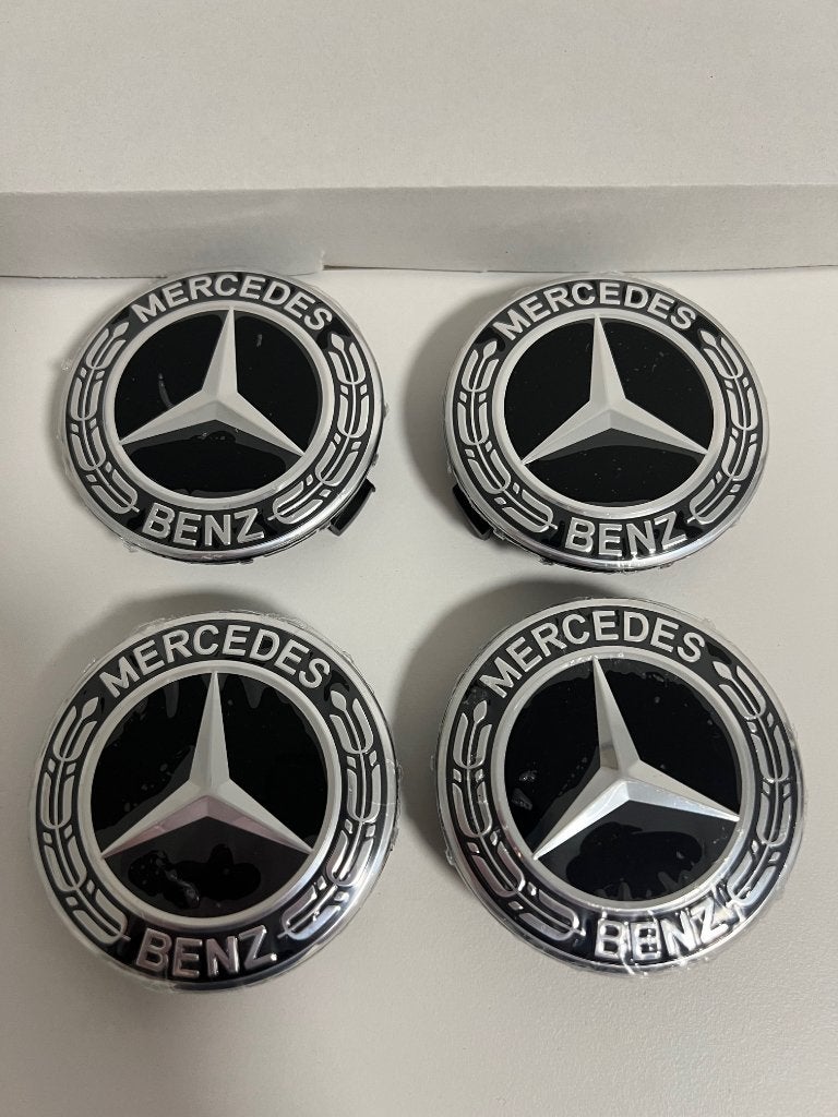 Mercedes Benz wiel naafdoppen naafkap wieldop velgkap 75mm, Auto diversen, Wieldoppen, Ophalen of Verzenden, Nieuw