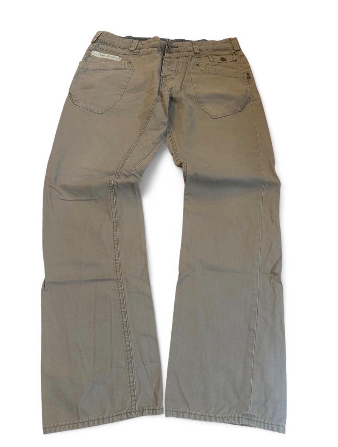 PME Legend Commander Chino Broek W35 L34 Beige Katoen, Kleding | Heren, Ophalen of Verzenden, Gedragen, Overige maten, Beige