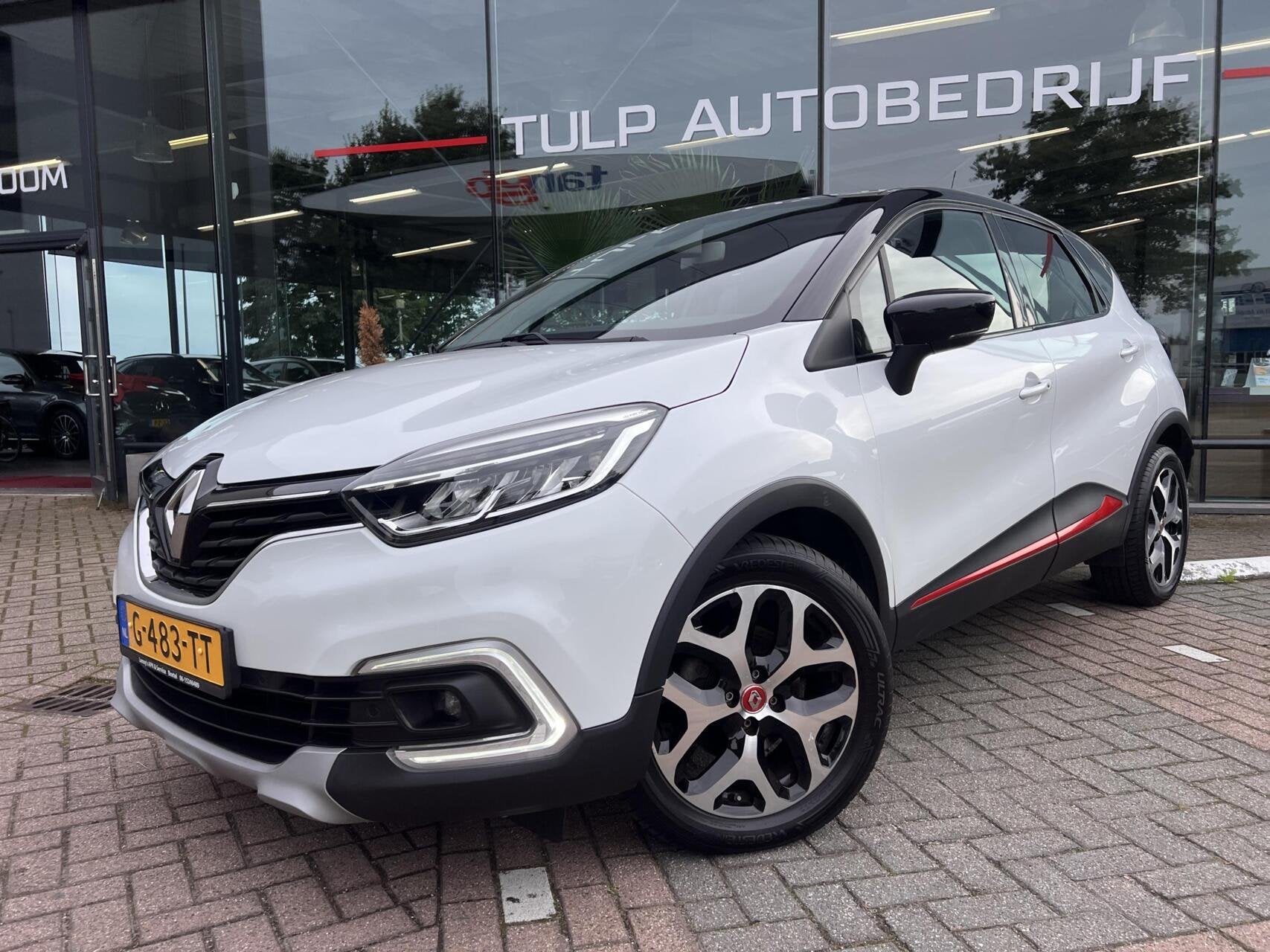 Renault Captur 1.3 TCe Intens Automaat BiColor Goed onderhou, 4 cilinders, 150 pk, Leder en Stof, Wit