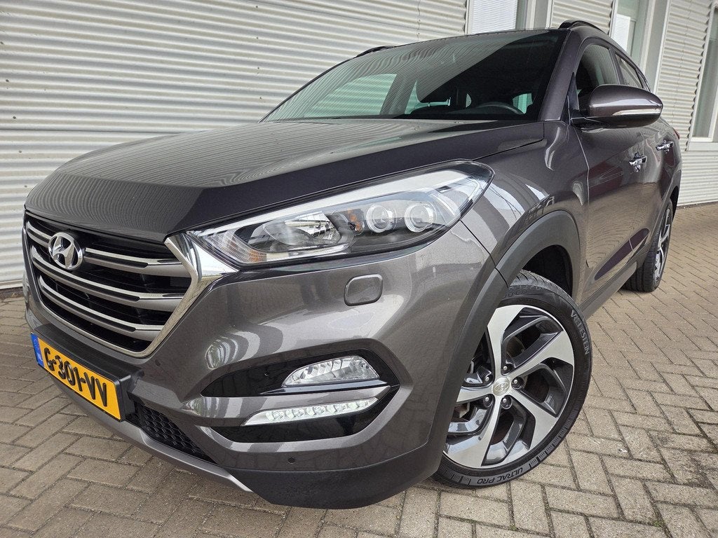 Hyundai Tucson 1.6 T-GDi Premium, Auto's, Hyundai, Voorwielaandrijving, Gebruikt, 4 cilinders, Bruin