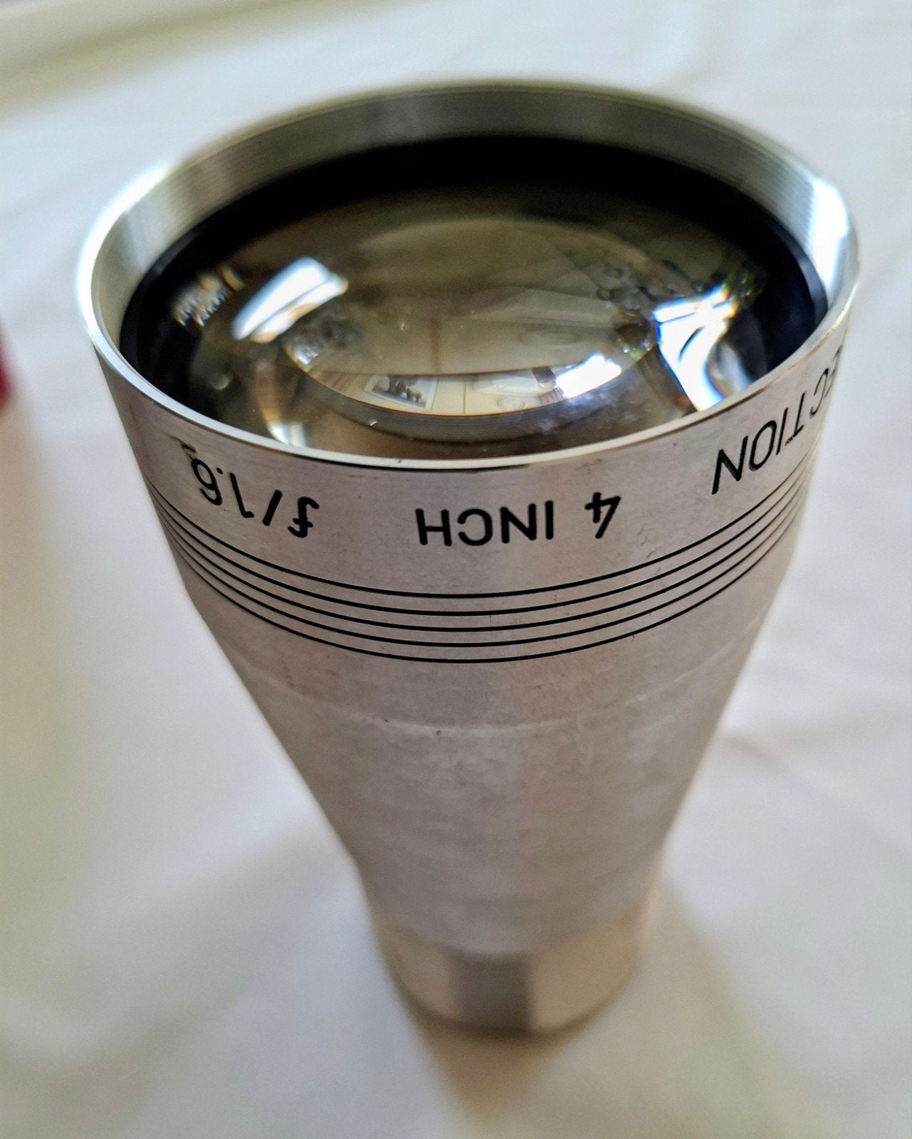 Te koop: Bell  & Howell  projectielens 4 inch voor 16mm, Ophalen of Verzenden, Zo goed als nieuw