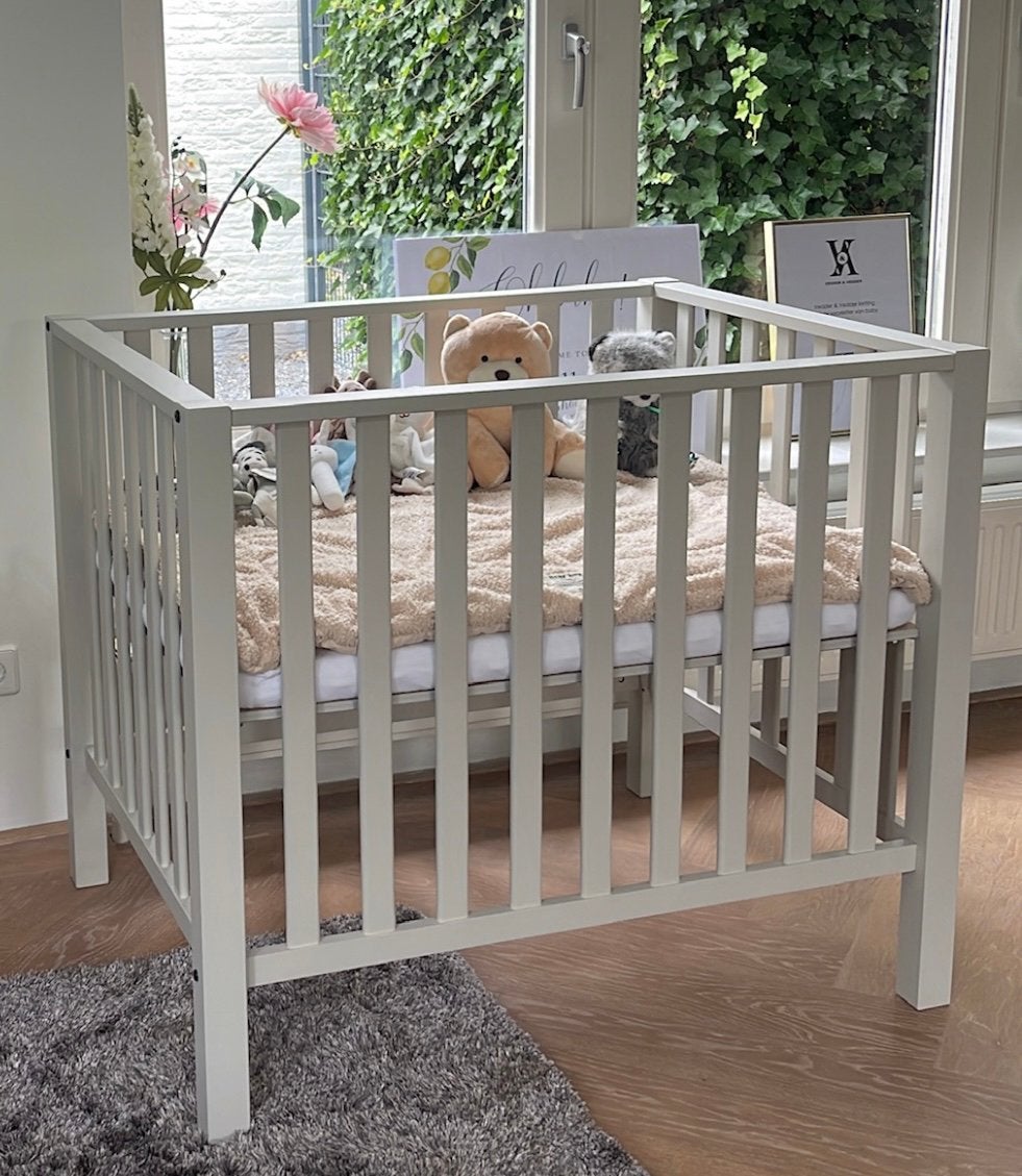 Europe baby Casper box Clay, Ophalen, Zo goed als nieuw, Vierkant, Boxkleed