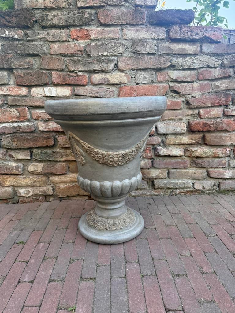 Tuinvaas kunststof brocante, Tuin en Terras, Tuinvazen, Ophalen, Gebruikt