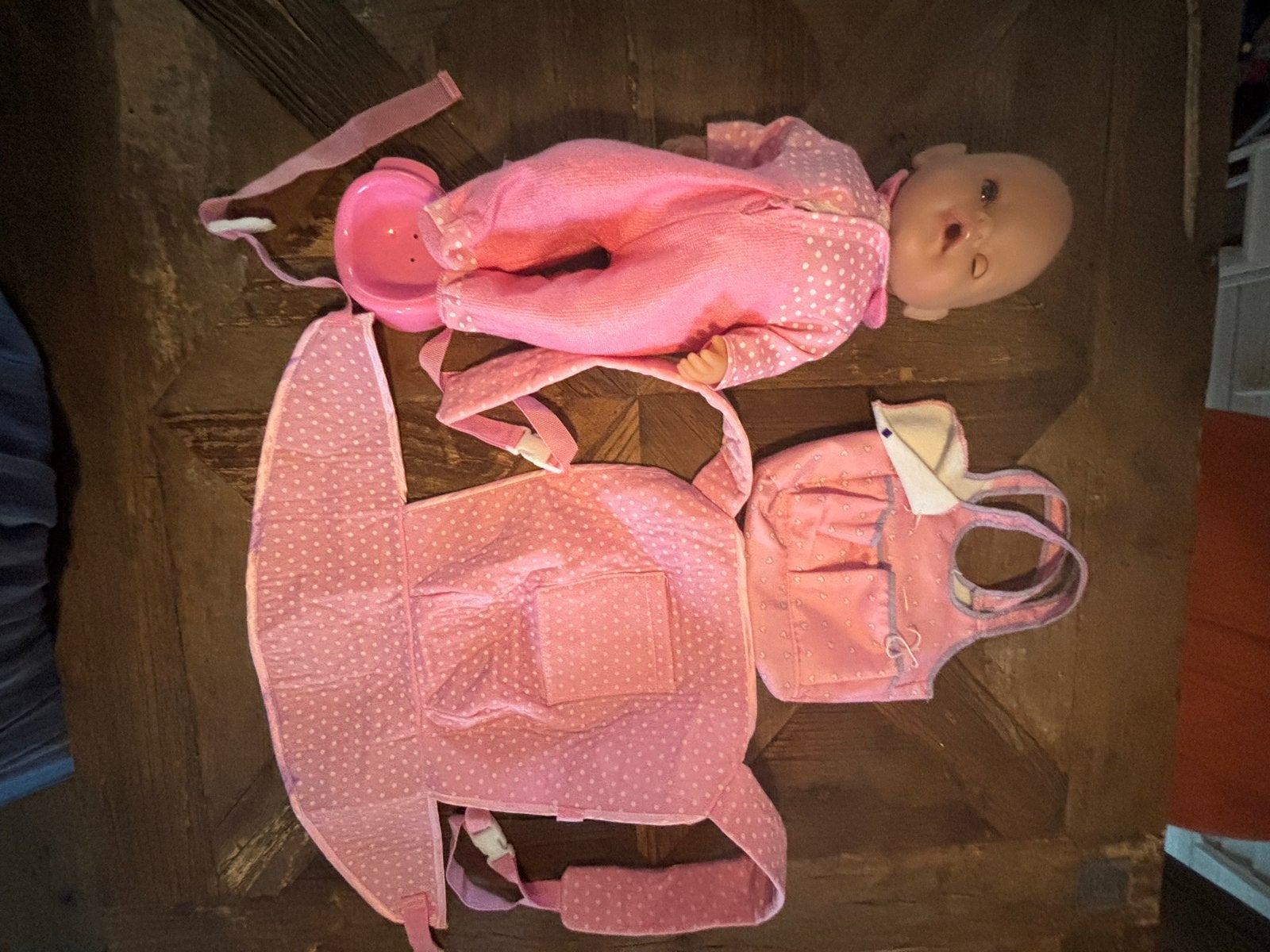 Baby Born pop met draagzak en accessoires, Ophalen of Verzenden, Gebruikt, Babypop