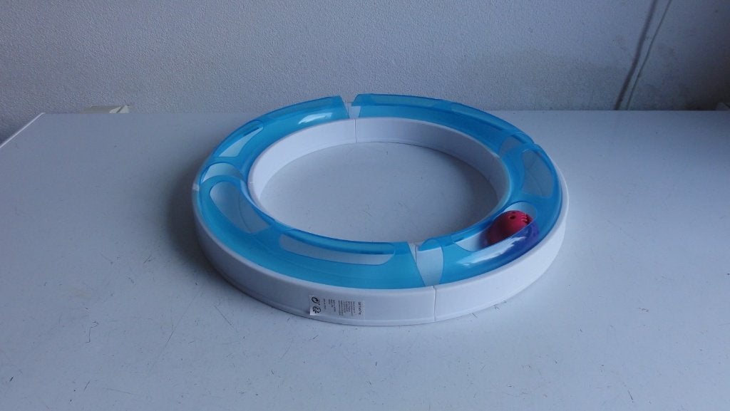 Speelgoed kat, speelcircuit Cat Track Toy met balletje, Dieren en Toebehoren, Ophalen of Verzenden, Zo goed als nieuw, Intelligentiespeelgoed