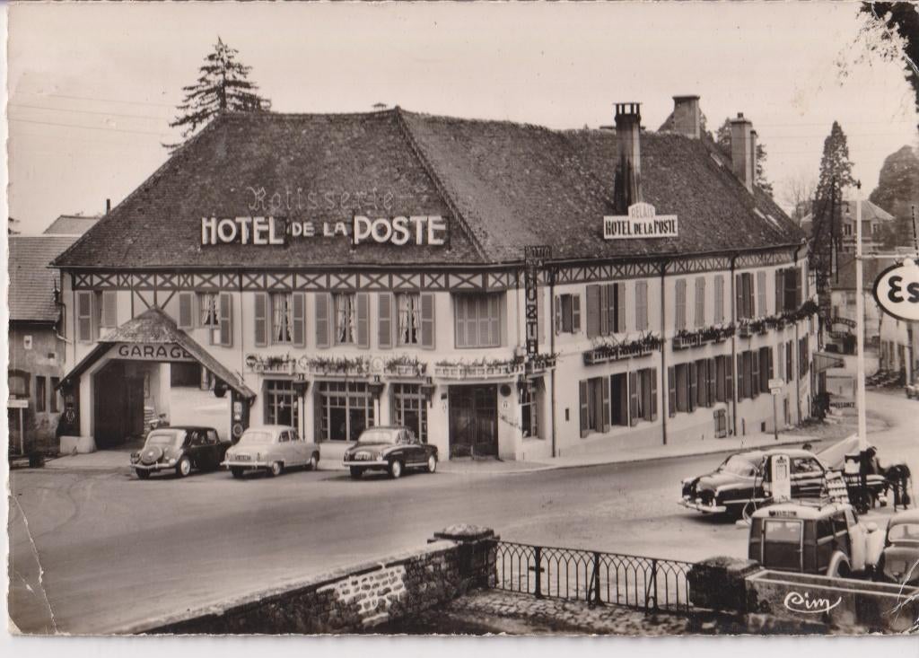 Frankrijk, Saulieu met auto's , Simca Aronde, Ophalen of Verzenden, 1940 tot 1960, Gelopen, Frankrijk