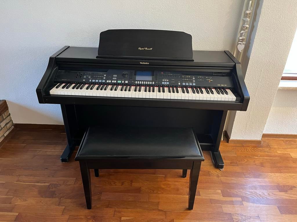 Technics Digital Ensemble Piano - Zwart perfecte staat, Ophalen, Zwart, Digitaal, Zo goed als nieuw