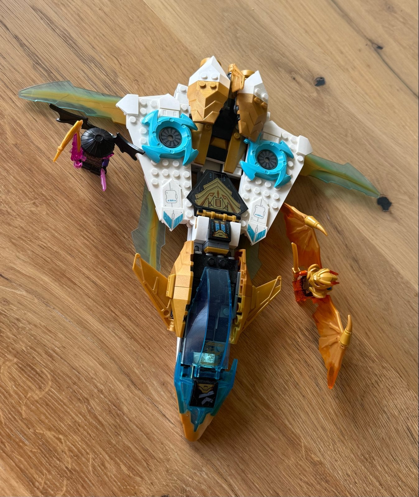 Lego Ninjago Jay's Gouden Draak Motorfiets (71768), Kinderen en Baby's, Ophalen of Verzenden, Zo goed als nieuw, Overige merken