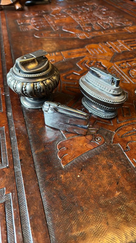 Set van 3 vintage aanstekers, Antiek en Kunst, Ophalen of Verzenden