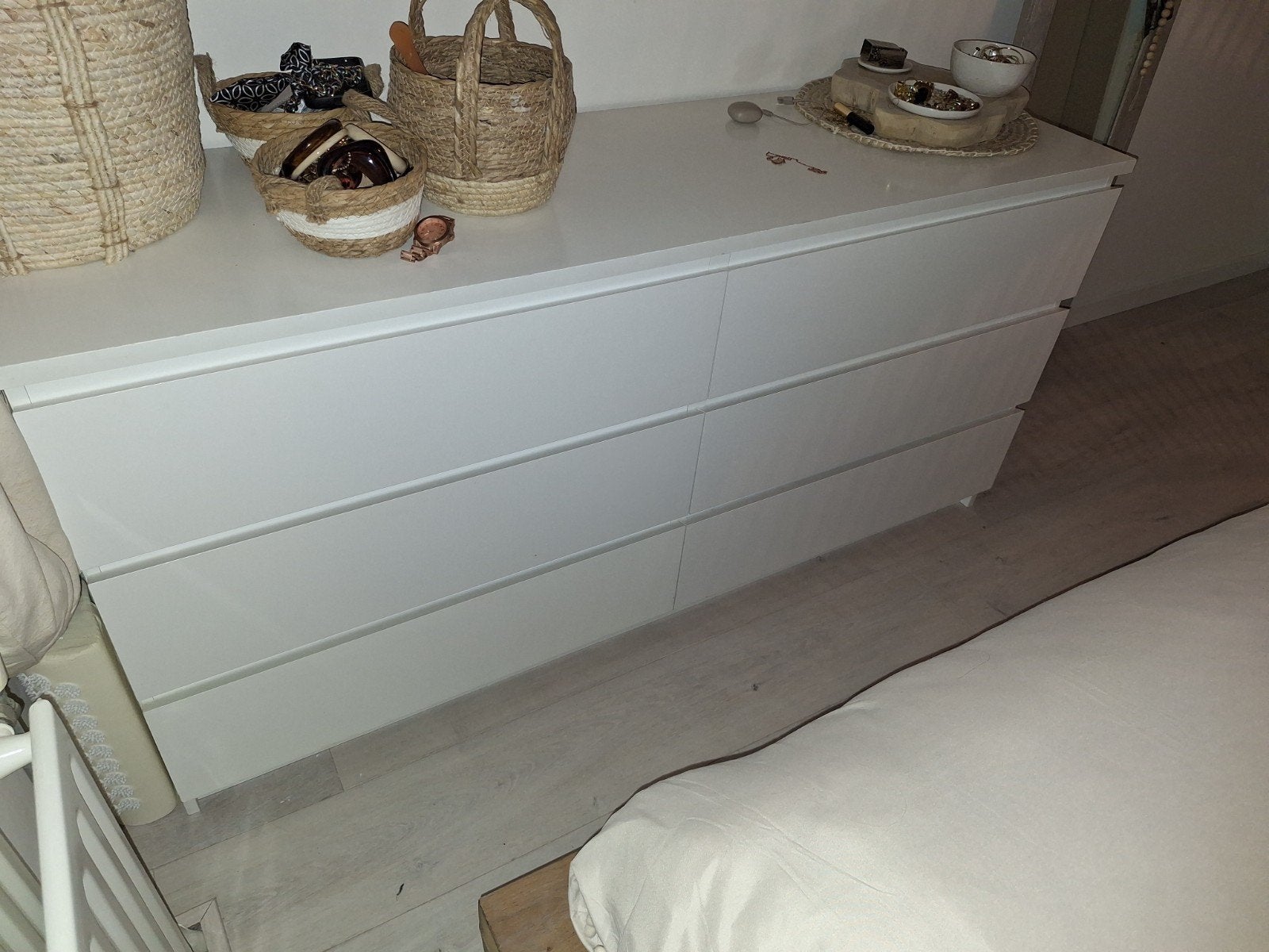 Ikea ladekast wit 1,60b x 48d x 78h met 6 lades, Ophalen, 5 laden of meer, 150 tot 200 cm, Zo goed als nieuw