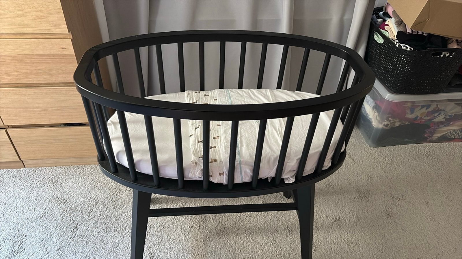 Kidsmill Lars baby wiegje inclusief matrasje, Kinderen en Baby's, Babywiegjes en Ledikanten, Ophalen, Zo goed als nieuw, Wieg