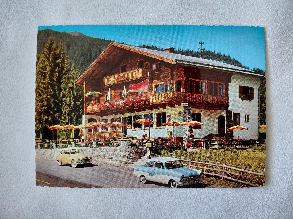 oude Ford Taunus P2, Pension Tauernblick Oostenrijk,  ongel, Verzenden, 1960 tot 1980, Ongelopen, Voertuig