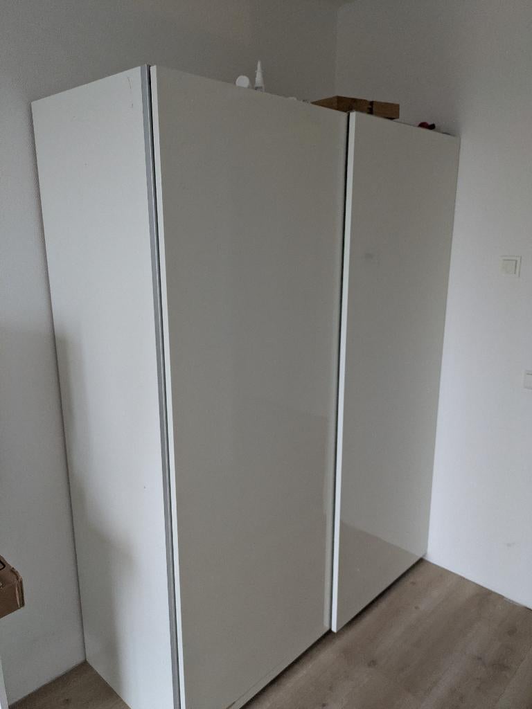 Pax kast wit, Ophalen, Gebruikt, 50 tot 75 cm, 200 cm of meer