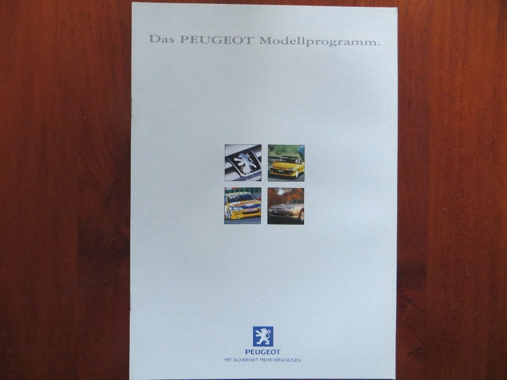 Peugeot Modellprogramm (okt. 1998) 106 206 306 306 Break ea, Ophalen of Verzenden, Nieuw, Peugeot