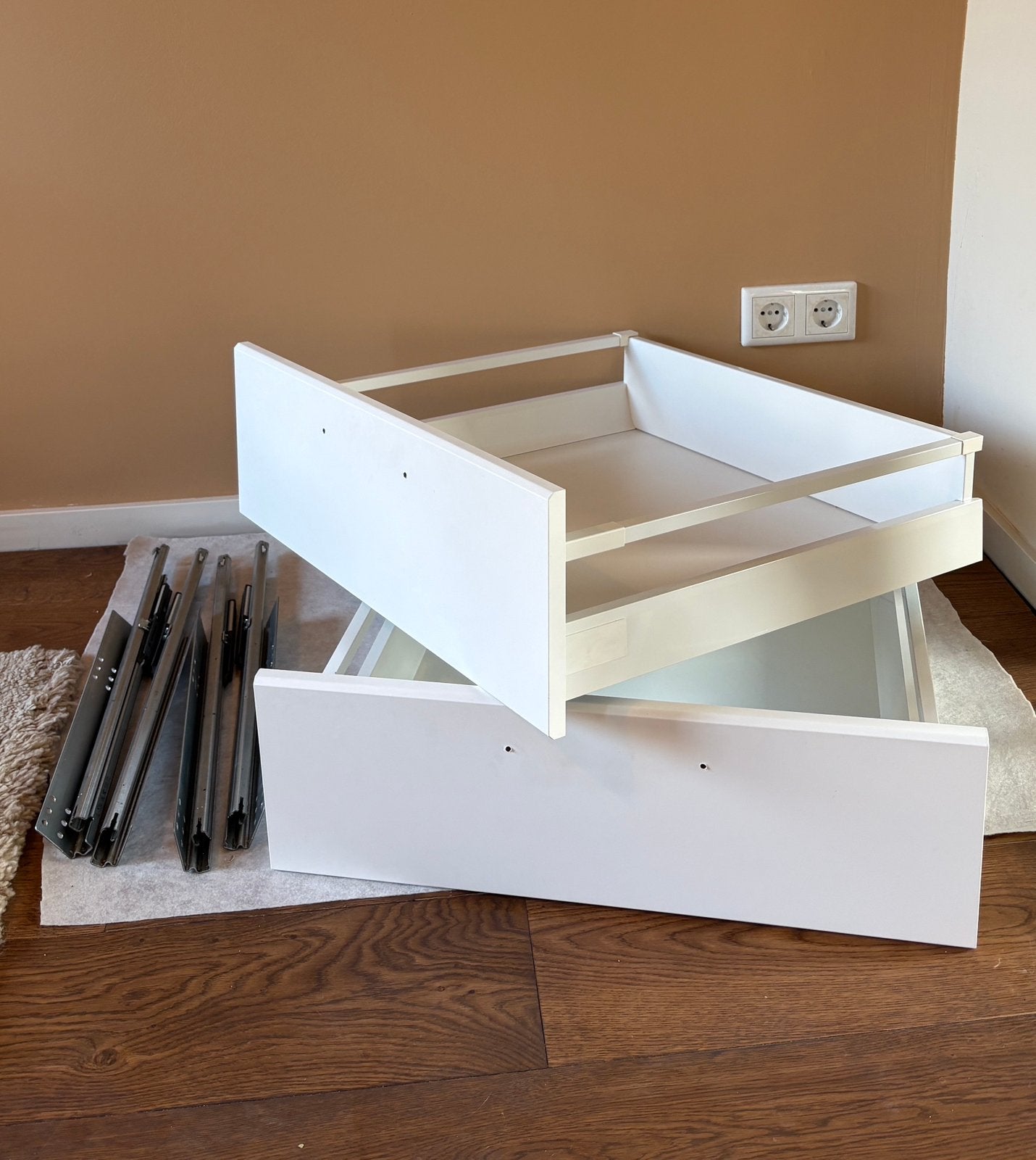 Ikea lades MAXIMERA 2x middel, Ophalen, Gebruikt, Wit, 50 tot 100 cm