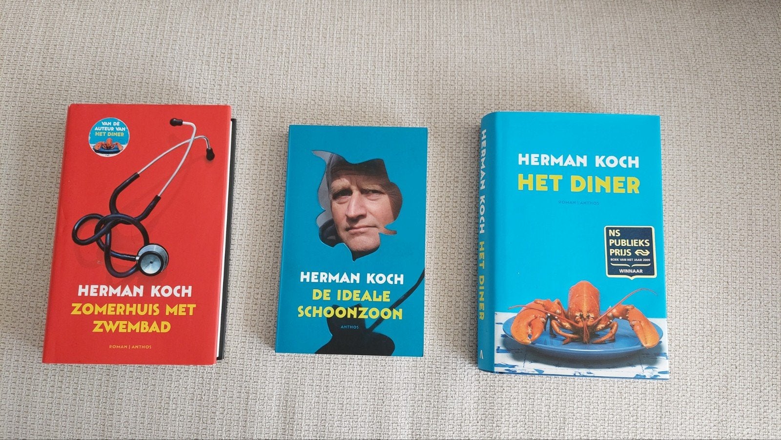 Herman Koch Boekenpakket: Diner, Schoonzoon, Zomerhuis, Boeken, Ophalen of Verzenden, Zo goed als nieuw, Herman Koch, Nederland