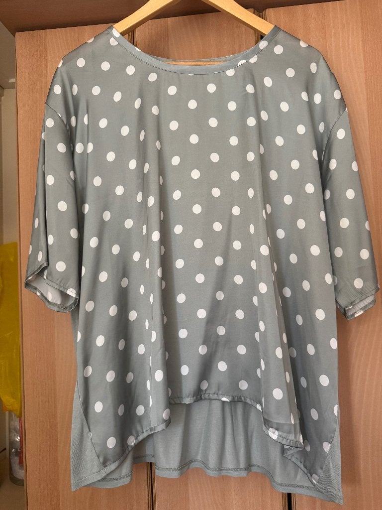Nieuw lichtgroen shirt met witte stippen Mango, Kleding | Dames, Tops, Mango, Maat 46/48 (XL) of groter, Nieuw, Ophalen of Verzenden