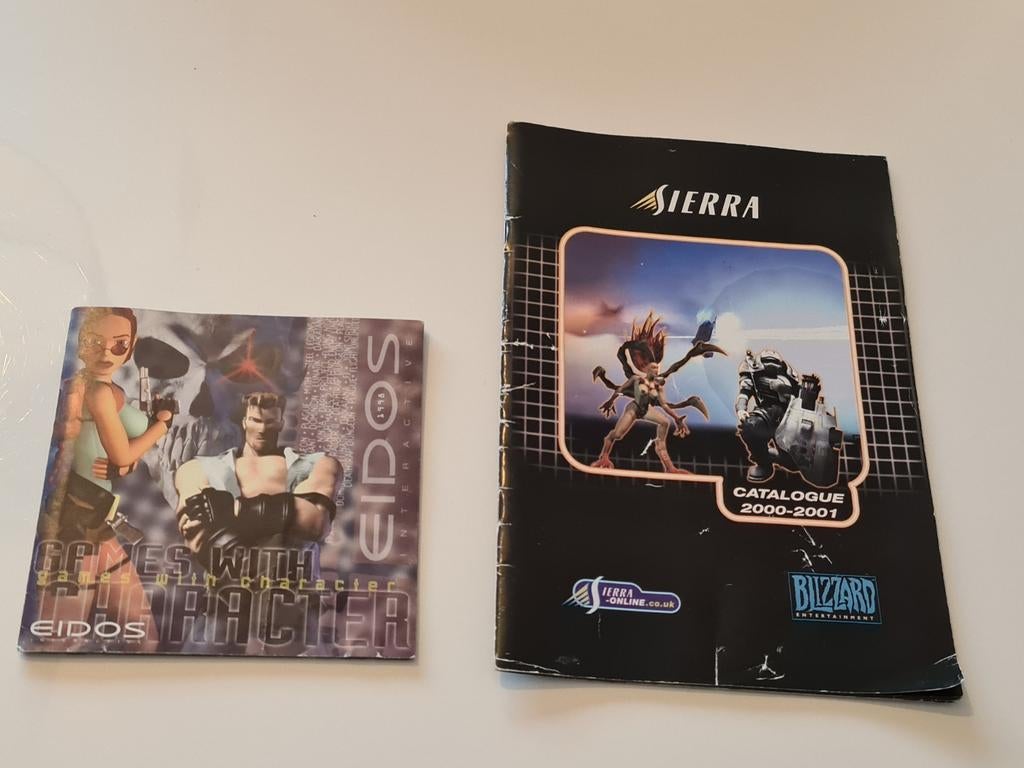 Zeldzame EIDOS & Sierra Reclame Boekjes - Collectors Item, 1 speler, Ophalen of Verzenden, Zo goed als nieuw, Vanaf 12 jaar