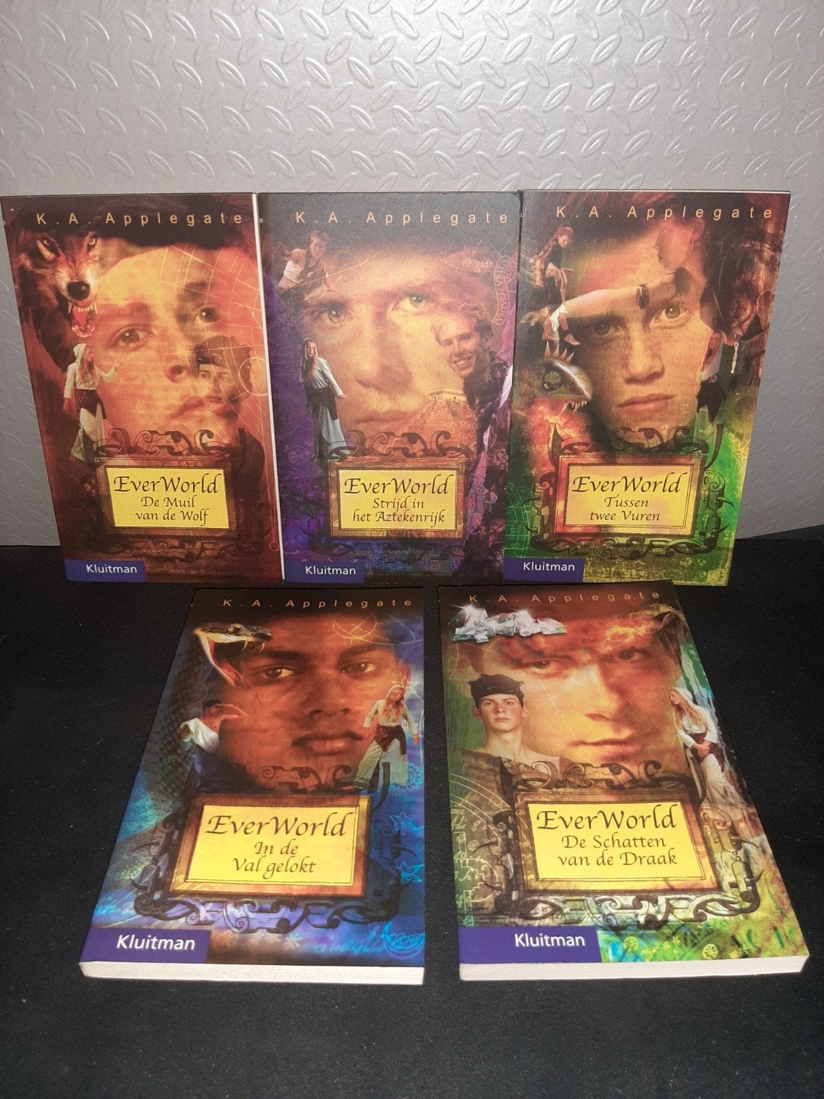 EverWorld Boekenreeks K.A. Applegate - 5 delen, Boeken, Fantasy, Gelezen, Ophalen of Verzenden