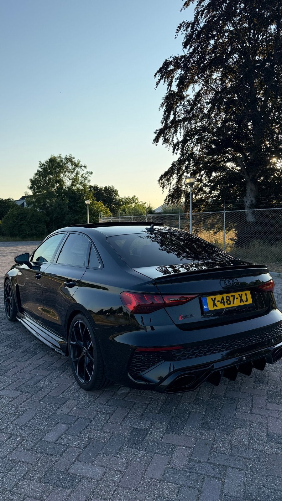 Audi RS3 Quattro 450PK740NM S Tronic 2022 Financiering kan., Auto's, Automaat, 4 cilinders, Startonderbreker, Zwart