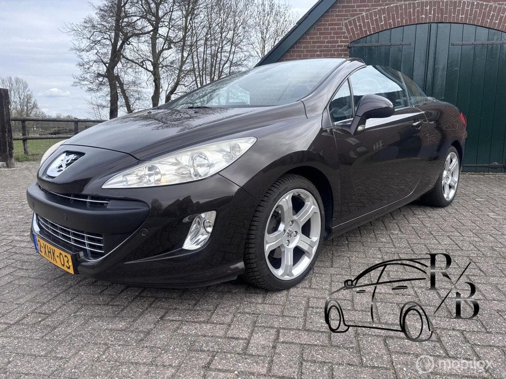 Peugeot 308 CC 1.6 THP Feline AUTOMAAT LEER NAVI AIRCO STOEL, Euro 5, Gebruikt, Zwart, Leder