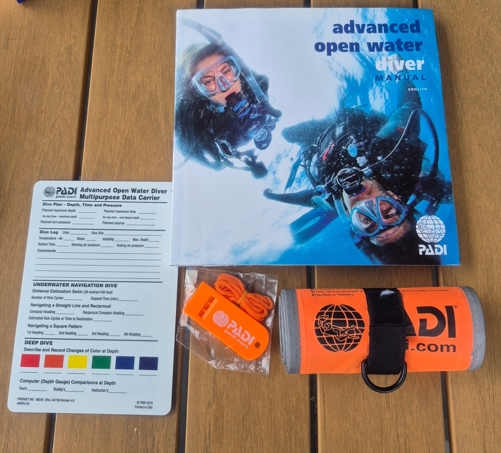 PADI Advanced Open Water cursusboek (Engels), Ophalen of Verzenden, Zo goed als nieuw, PADI, Watersport en Hengelsport