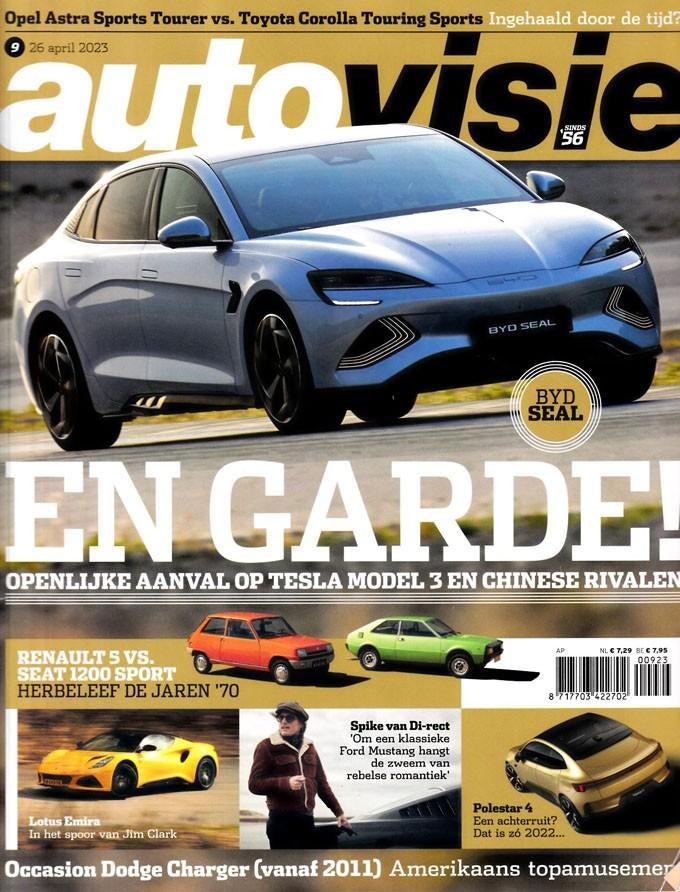 Autovisie 9 2023 : Dodge Charger - Renault 5 TL - Suzuki LJ, Ophalen of Verzenden, Gelezen, Algemeen