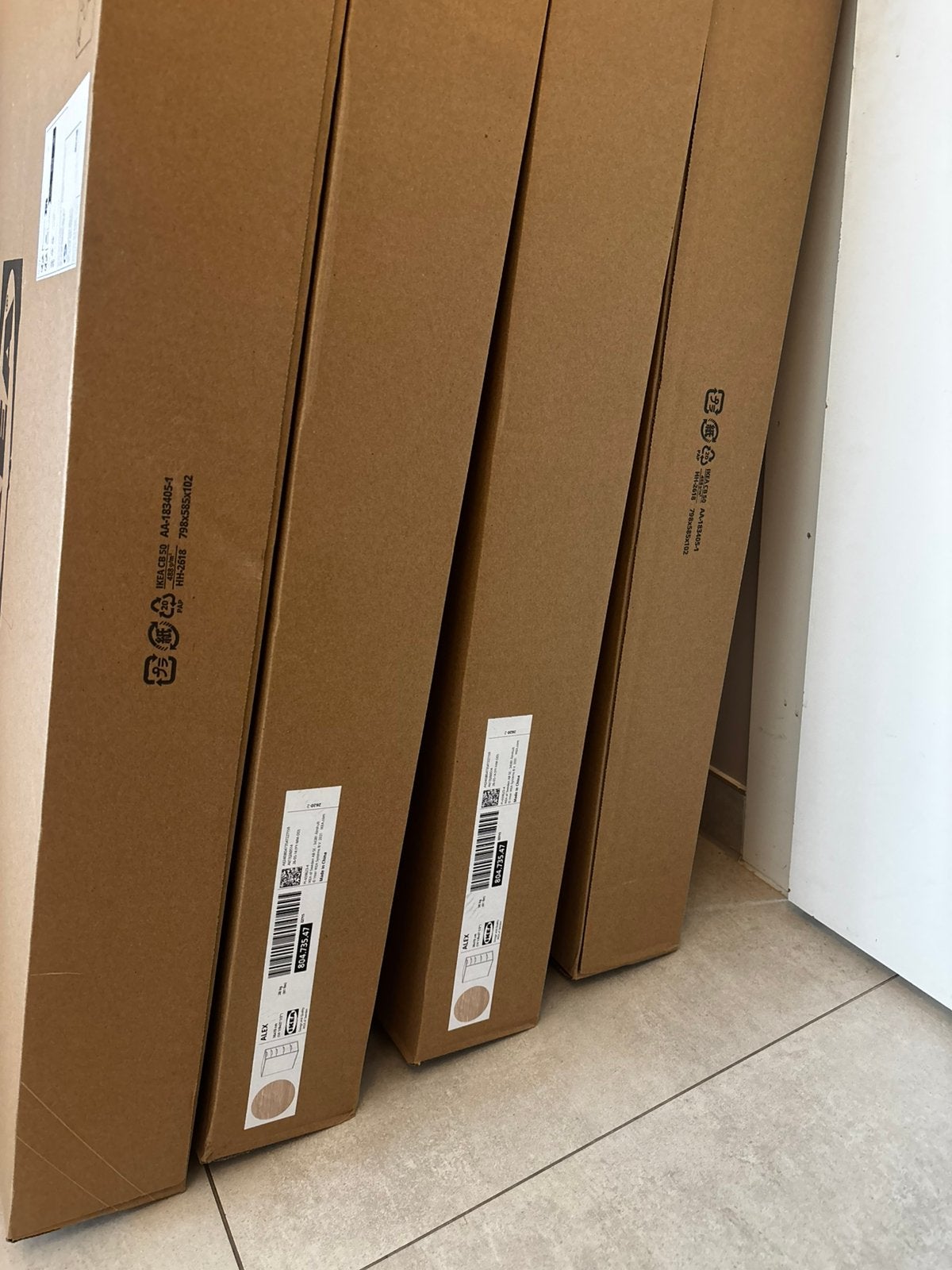 ALEX ikea ladekasten, Ophalen, Nieuw, 25 tot 50 cm, Minder dan 100 cm