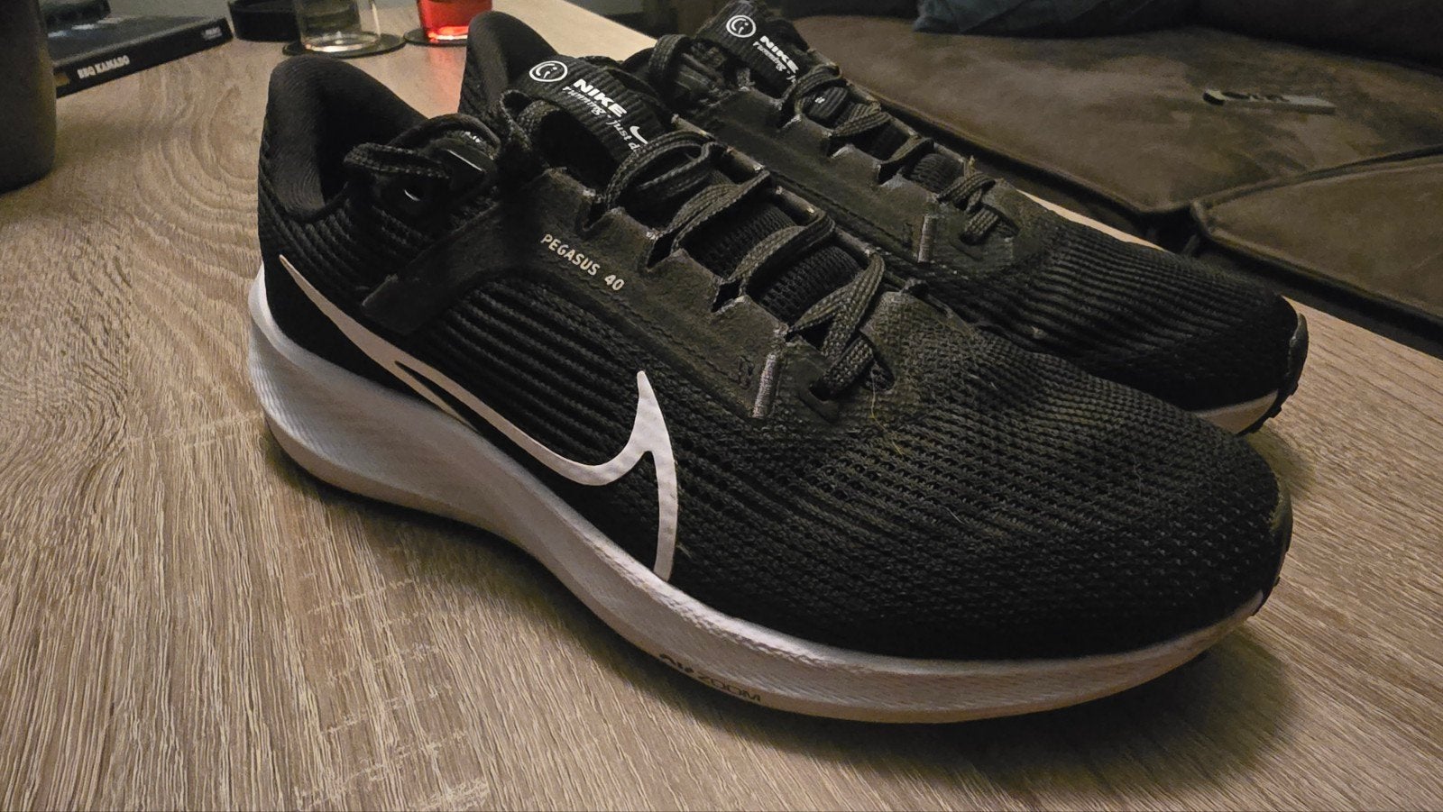 Nike Pegasus 40 hardloopschoenen - Maat 40, Ophalen of Verzenden, Zo goed als nieuw, Zwart