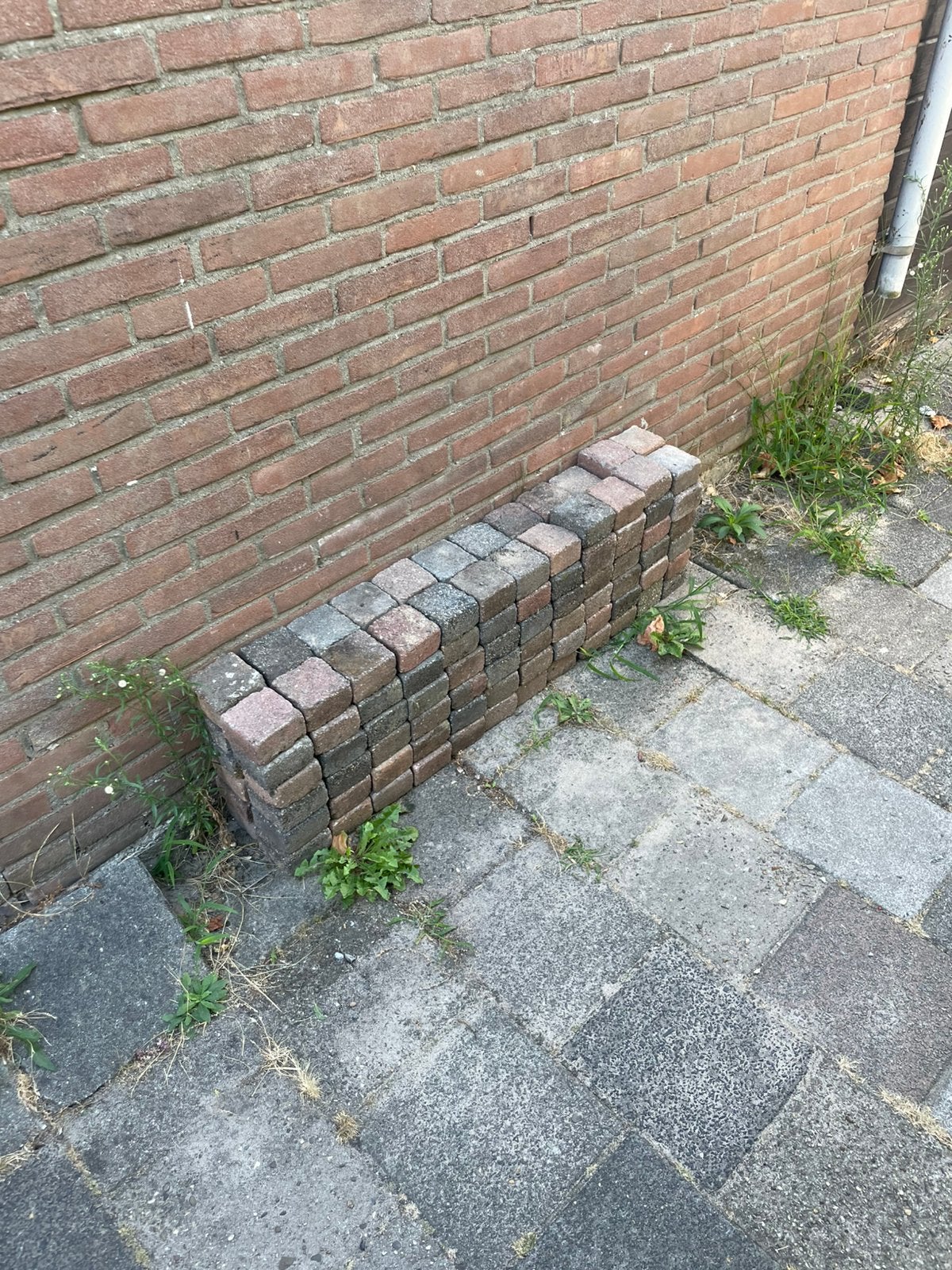 Klinkers - gratis, Tuin en Terras, Ophalen, Zo goed als nieuw, Beton, Klinkers