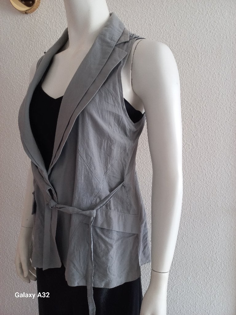 Grijs gilet met kant rug van Nu by Staff Woman, maat M, Kleding | Dames, Maat 38/40 (M), Ophalen of Verzenden, Zo goed als nieuw
