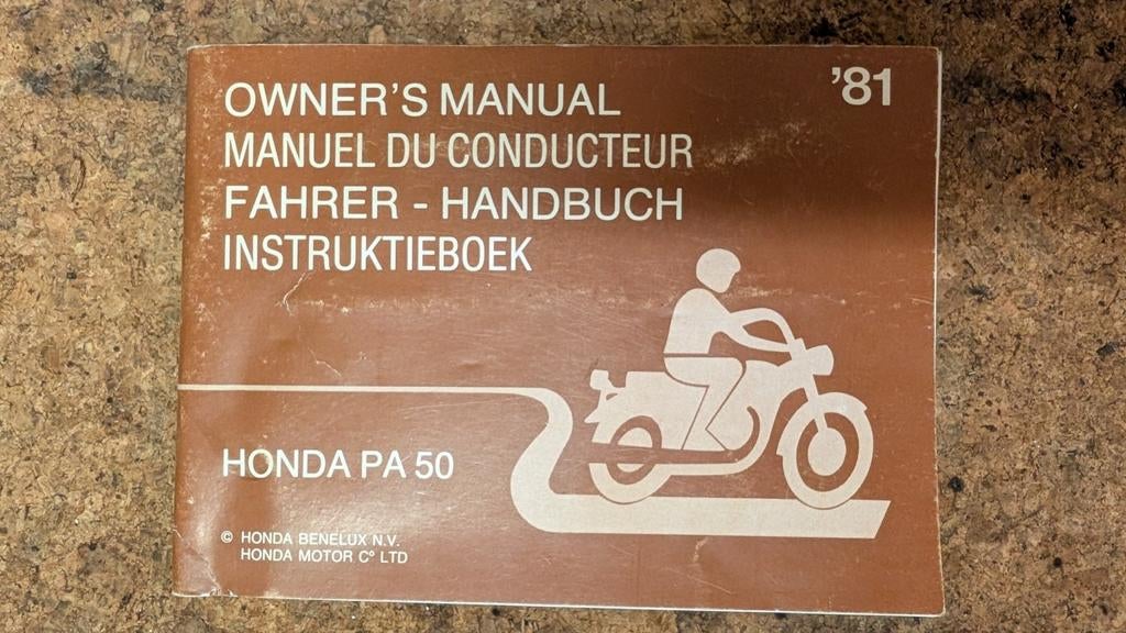 Honda Camino PA50 instructie boekje, Ophalen of Verzenden