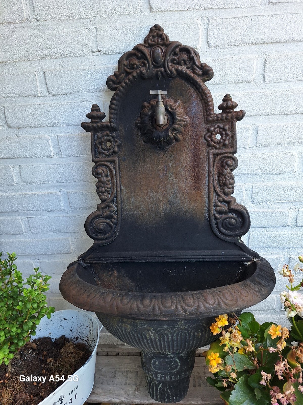 Decoratieve gietijzeren waterfontein - 70x42 cm, Ophalen