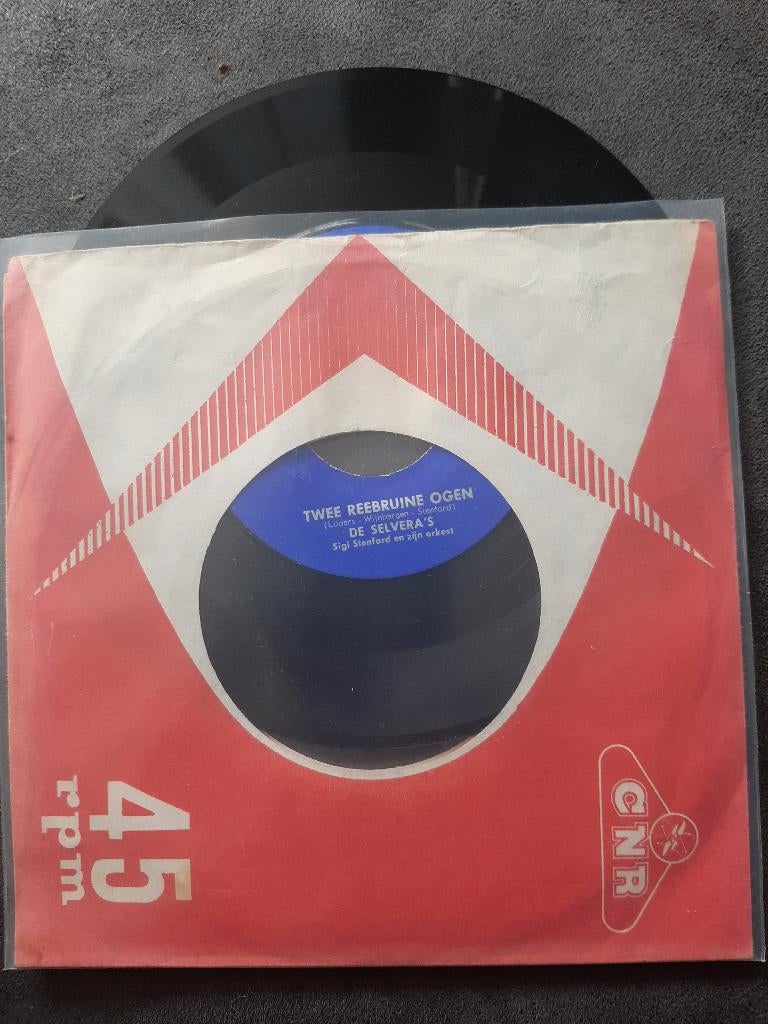 DE SELVERA'S - TWEE REEBRUINE OGEN, Cd's en Dvd's, Vinyl Singles, Gebruikt, Single, Nederlandstalig, 7 inch, Ophalen of Verzenden
