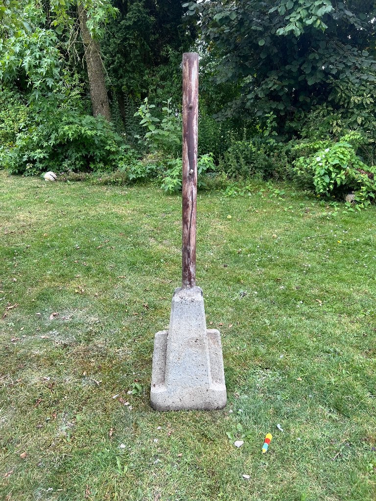 Gebruikte betonnen poer met paal voor diverse toepassingen, Doe-het-zelf en Verbouw, Ophalen, Gebruikt