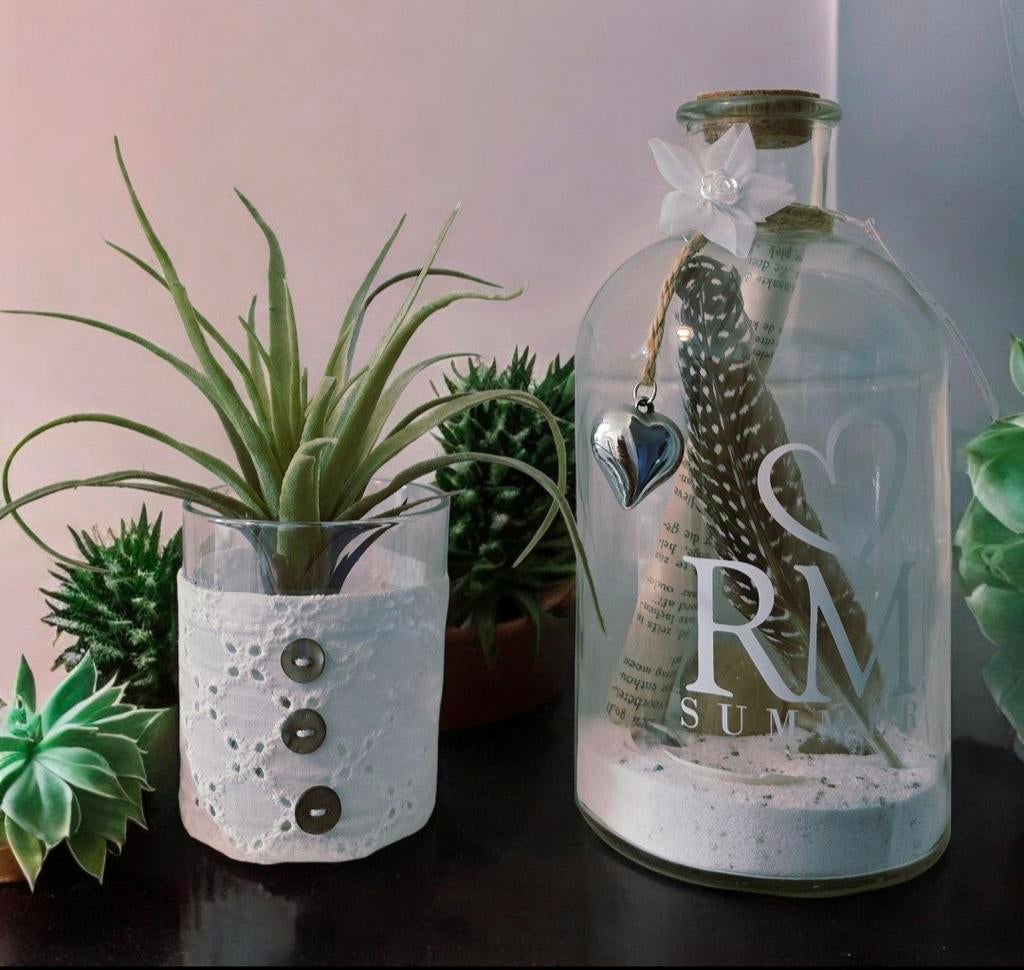 Rivièra maison bottle & Rivièra maison votive & kunstplant, Ophalen of Verzenden