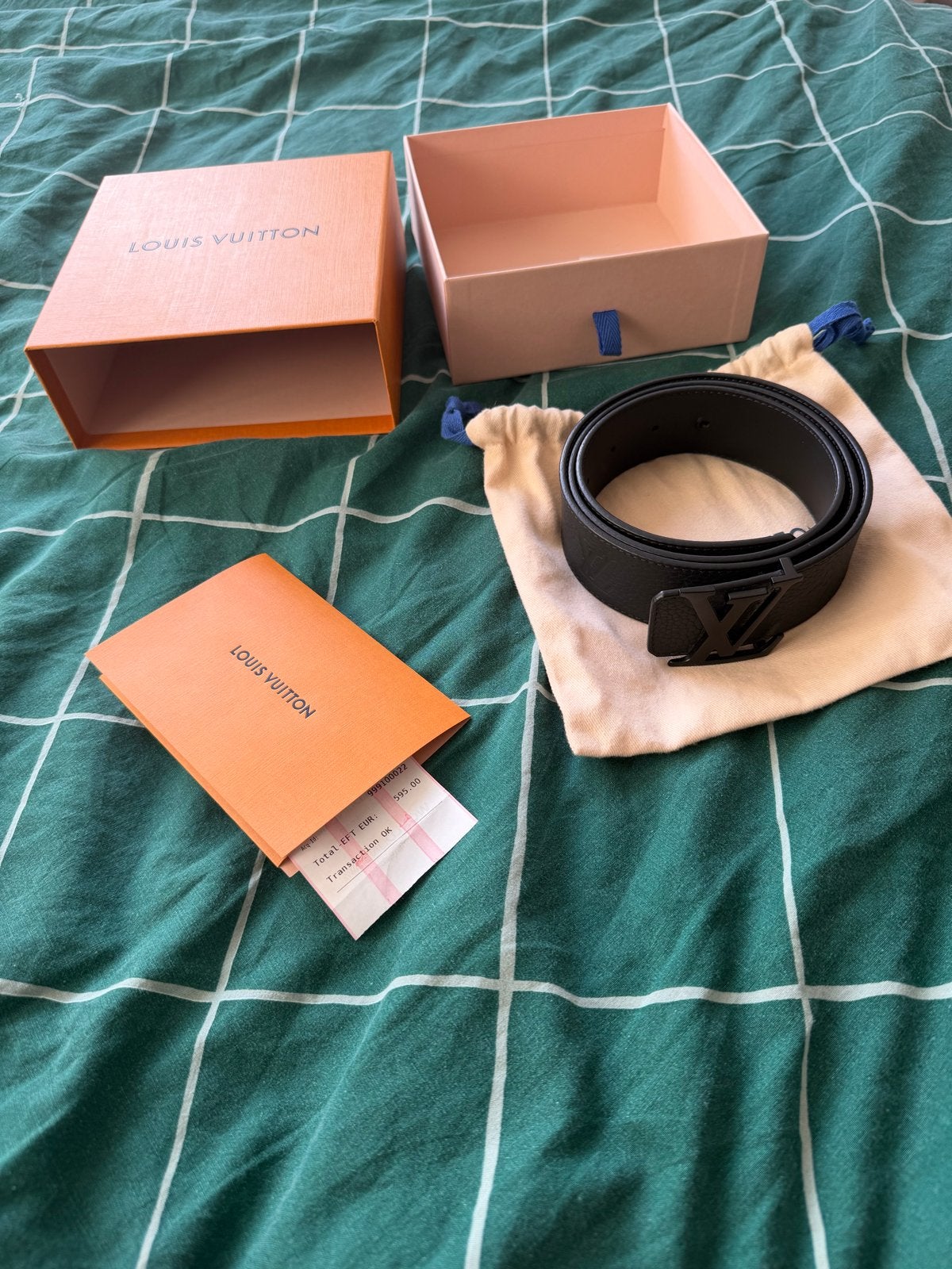 Louis Vuitton LV Initiales 40mm Riem Maat 95 + Bon, 95 tot 105 cm, Ophalen of Verzenden, Zo goed als nieuw, Riem of Ceintuur