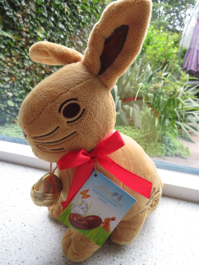 Konijn haas merk LINDT Goldhase meet ca 30 cm, Ophalen of Verzenden, Wasbaar, Middelgroot (20 tot 80 cm), Bruin