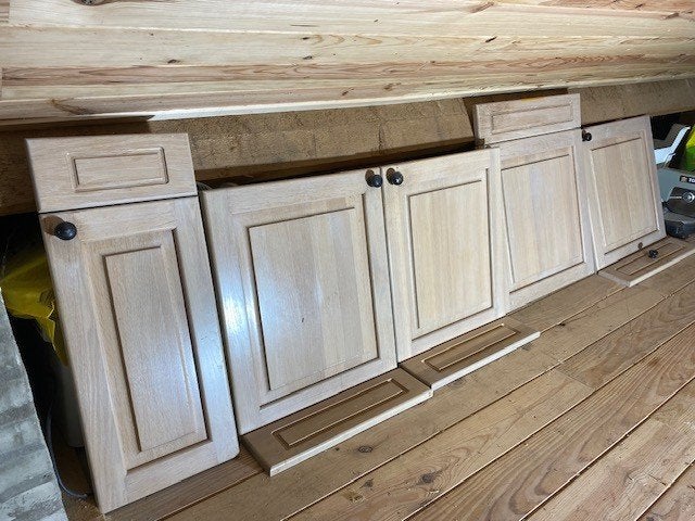 keukenladen frontjes, eikenhout, Ophalen, Hout, Wit, Overige typen