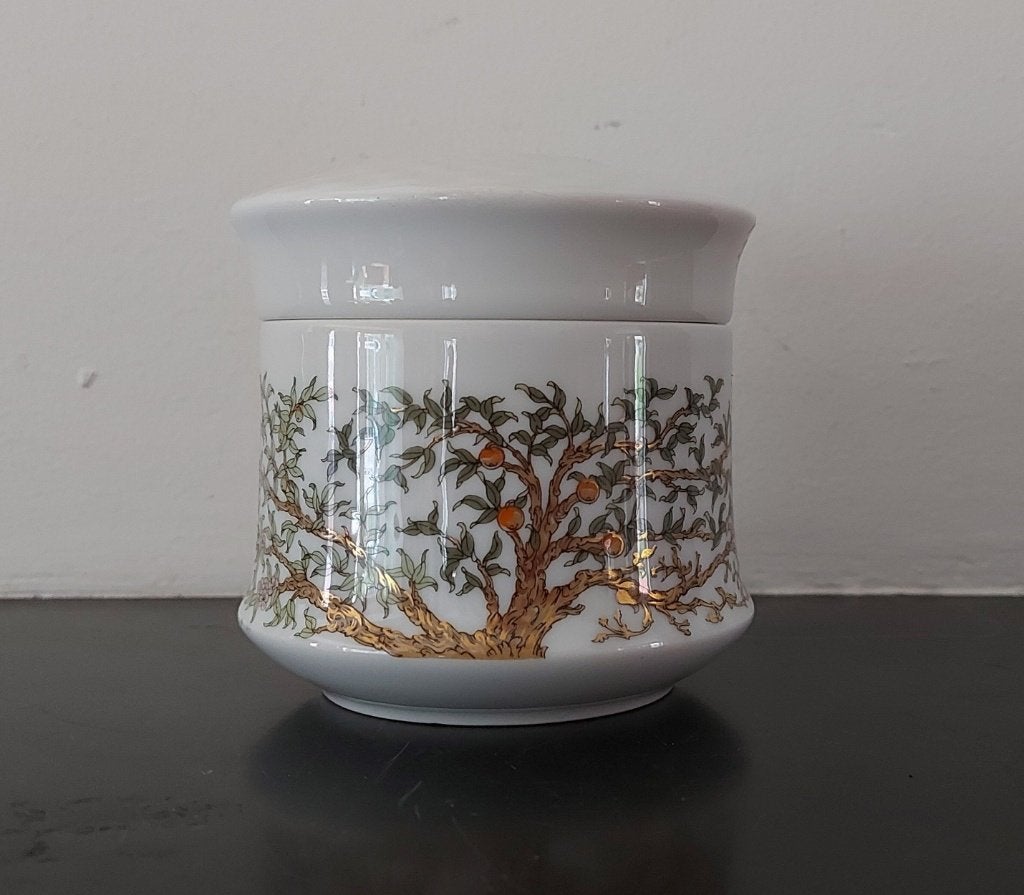 Vintage porselein dekseldoos Hutschenreuter Germany, Antiek en Kunst, Antiek | Porselein, Ophalen of Verzenden