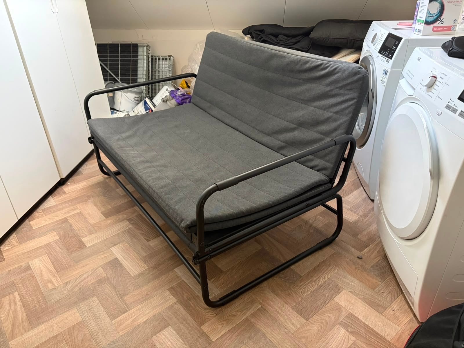 Zo goed als nieuwe IKEA slaapbank HAMMARN, Ophalen, Tweepersoons, Zo goed als nieuw, 120 cm