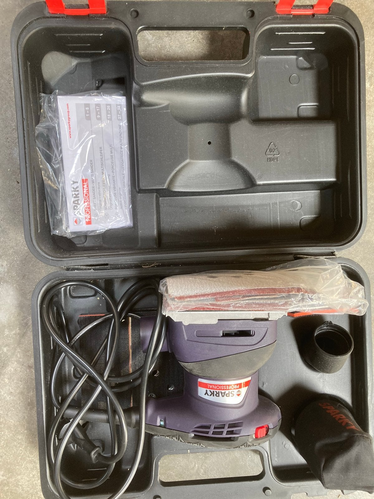 Sparky zgn Multischuurmachine in koffer, Ophalen, Zo goed als nieuw, Minder dan 600 watt, Overige typen